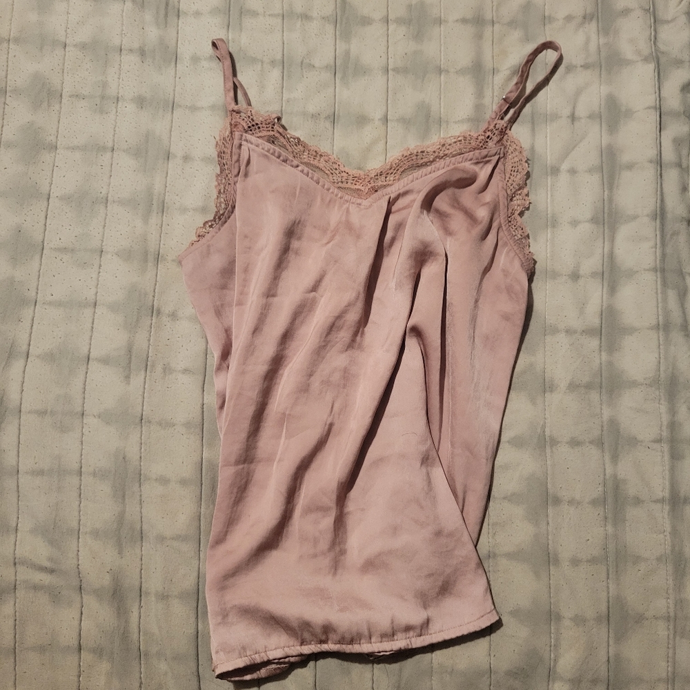 Lavander Satin Top